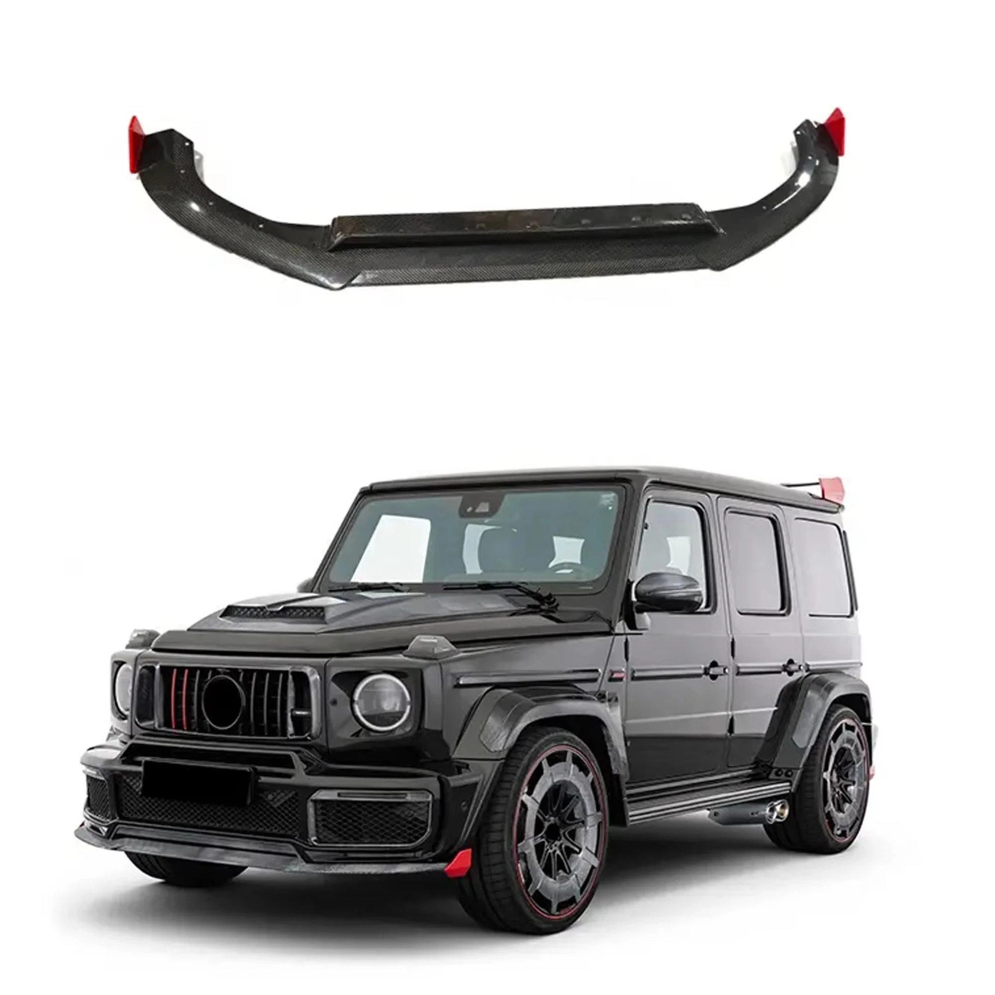Rocket 900 Dry Carbon Fiber Front Lip for   G Class W464 G63 Body Kit 2019-2024 G500 G550 Car Parts